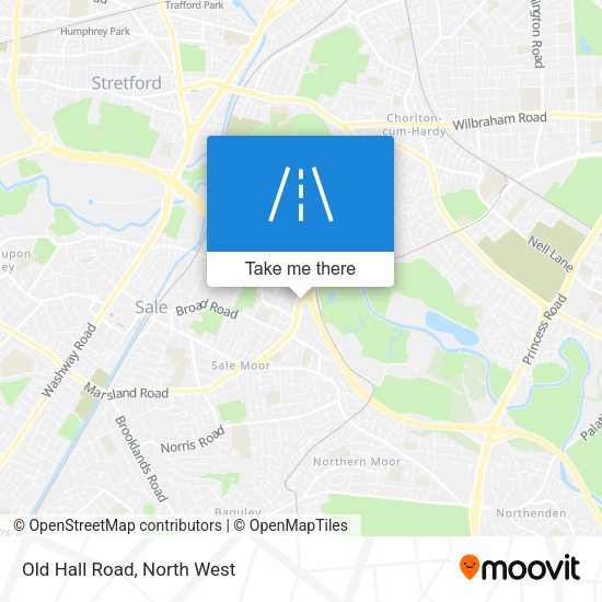 Old Hall Road map