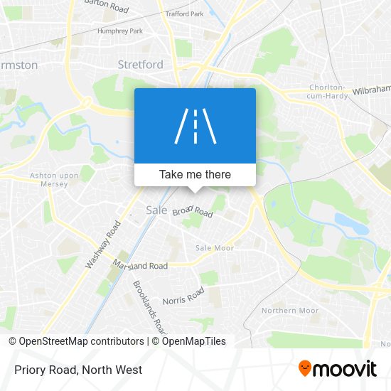 Priory Road map