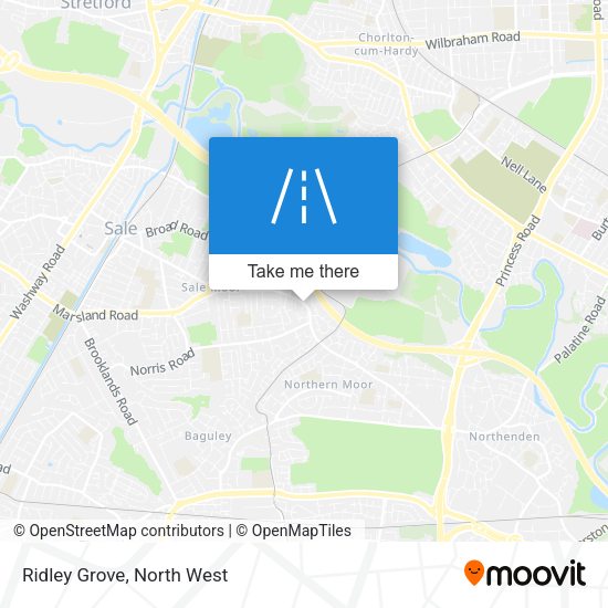 Ridley Grove map