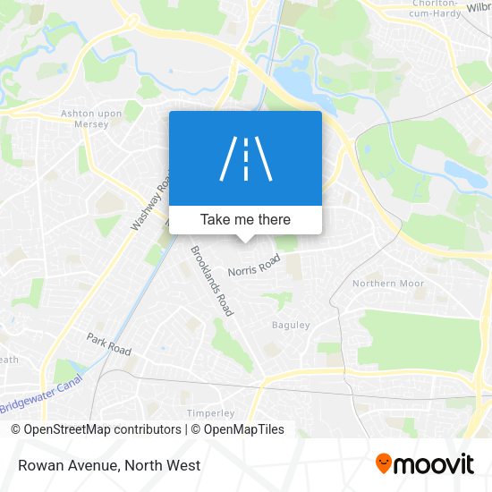 Rowan Avenue map
