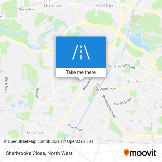 Sherbrooke Close map