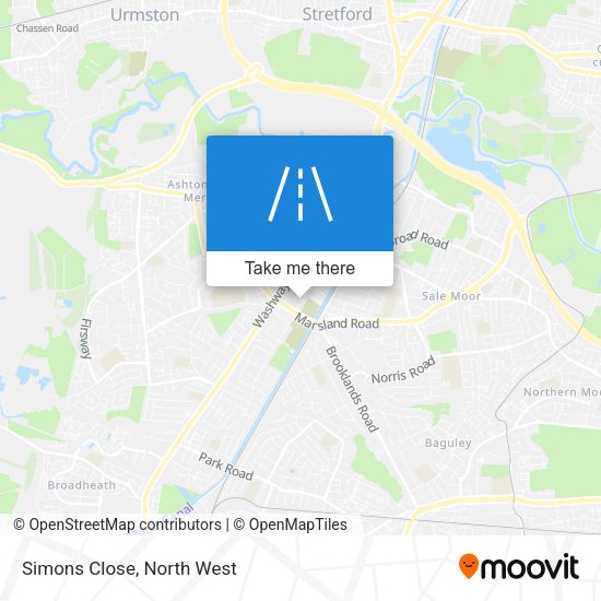 Simons Close map
