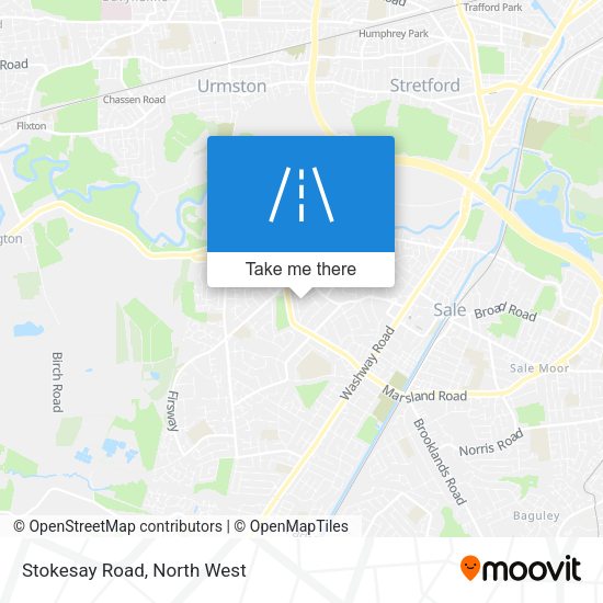 Stokesay Road map