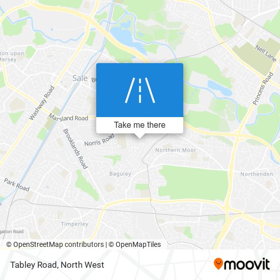 Tabley Road map