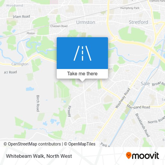 Whitebeam Walk map