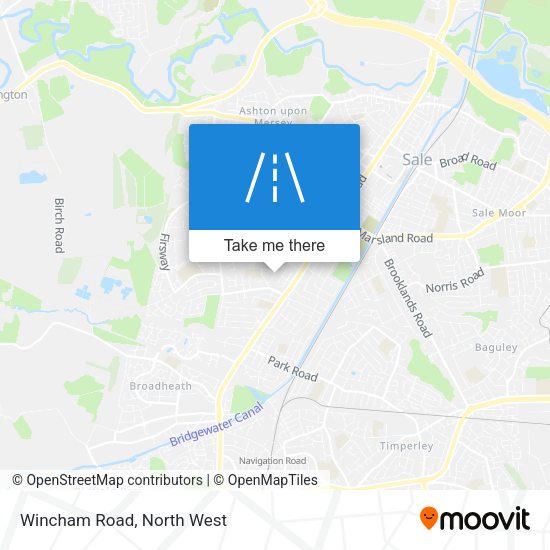 Wincham Road map
