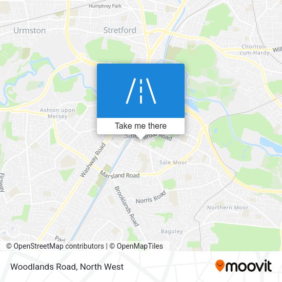 Woodlands Road map