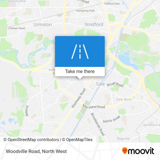 Woodville Road map