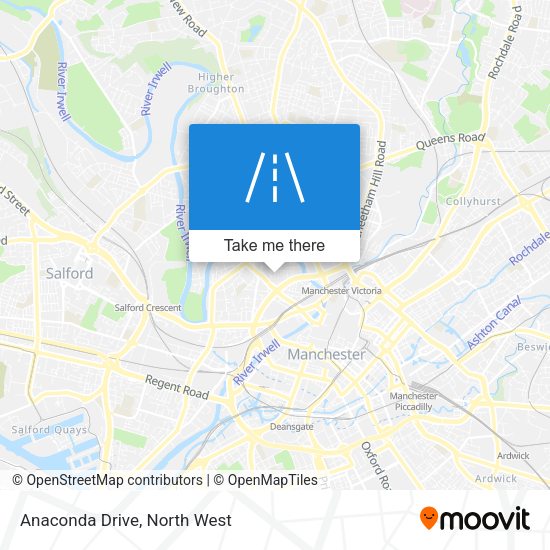 Anaconda Drive map