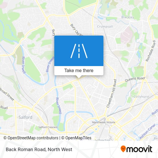 Back Roman Road map