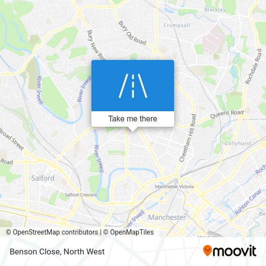 Benson Close map