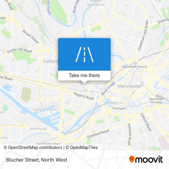 Blucher Street map