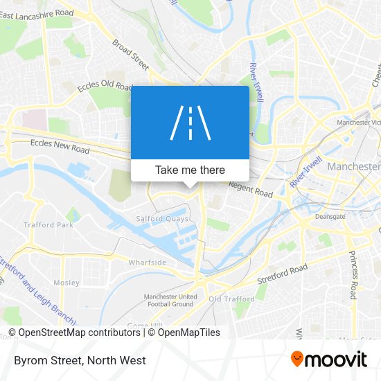 Byrom Street map