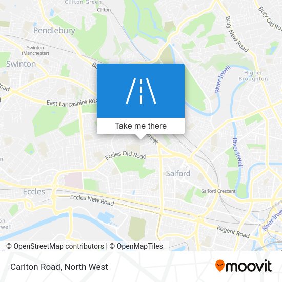 Carlton Road map
