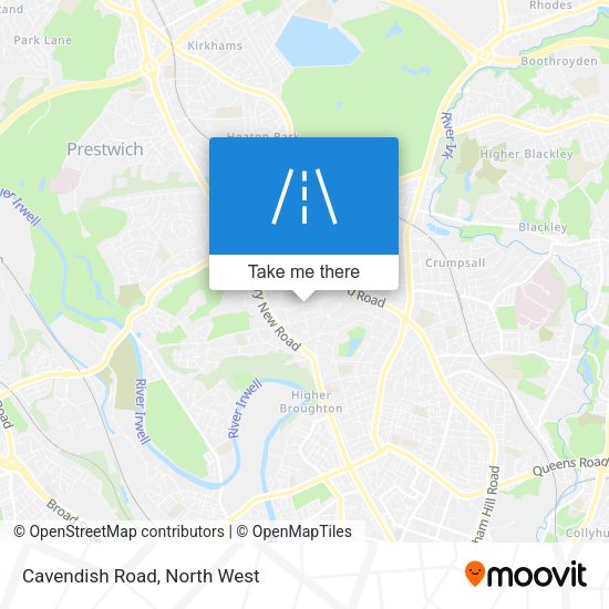 Cavendish Road map