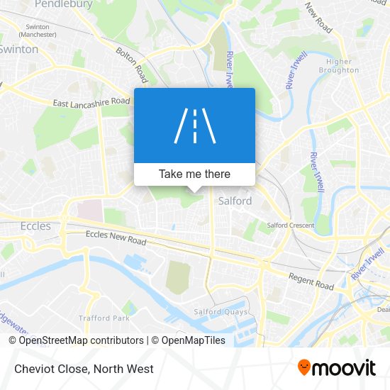 Cheviot Close map