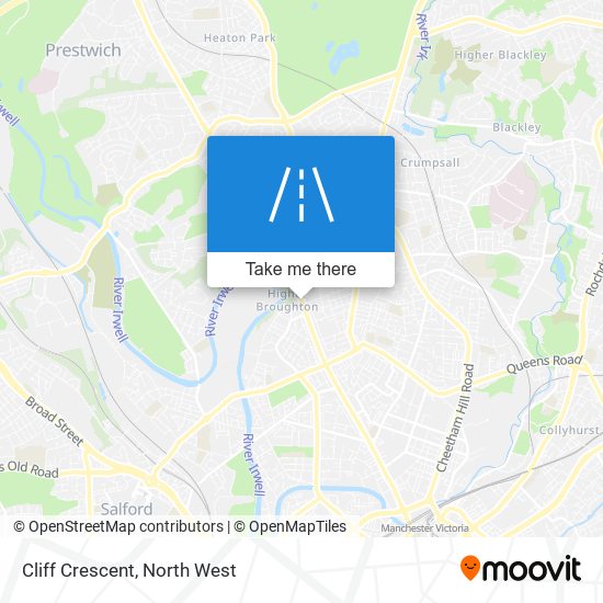 Cliff Crescent map