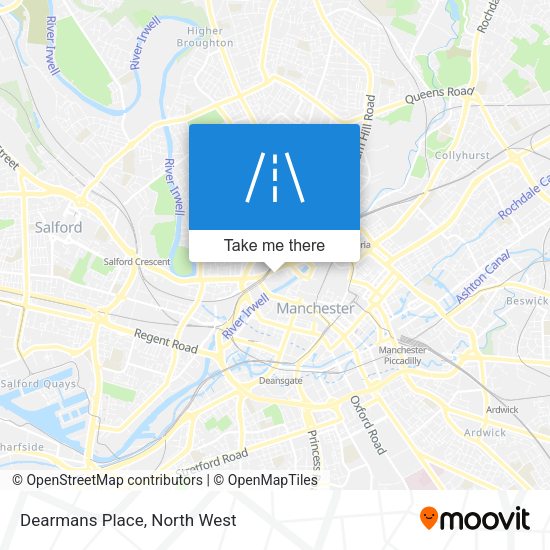 Dearmans Place map