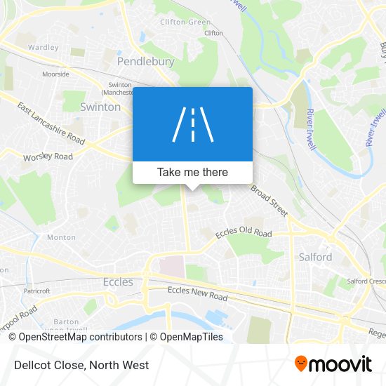Dellcot Close map