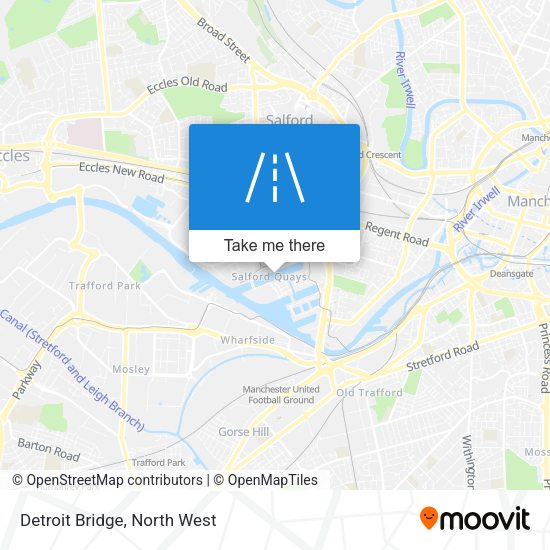 Detroit Bridge map
