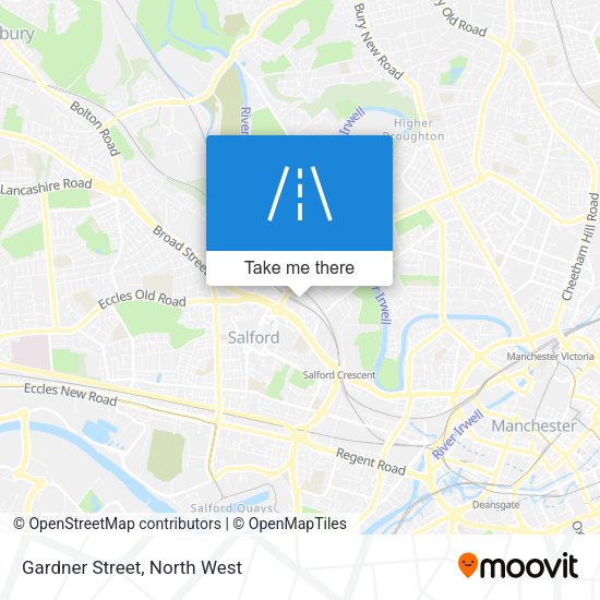 Gardner Street map