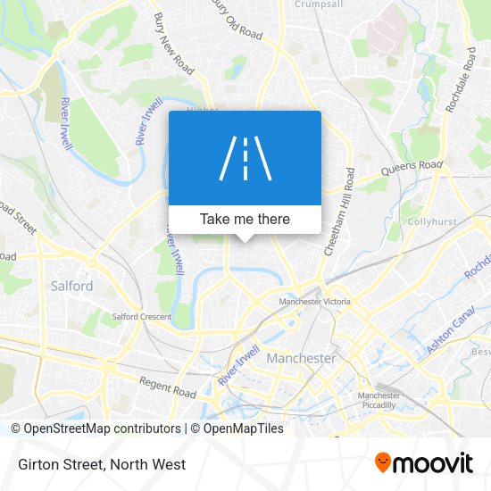 Girton Street map