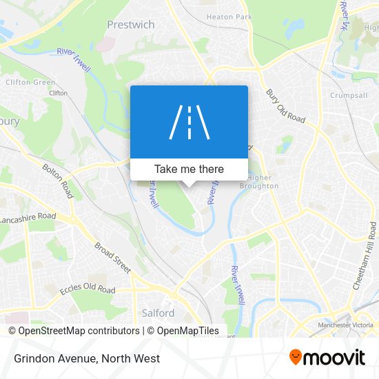 Grindon Avenue map