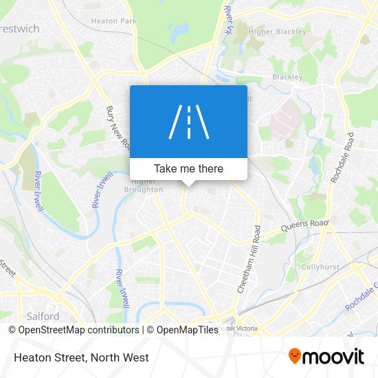 Heaton Street map