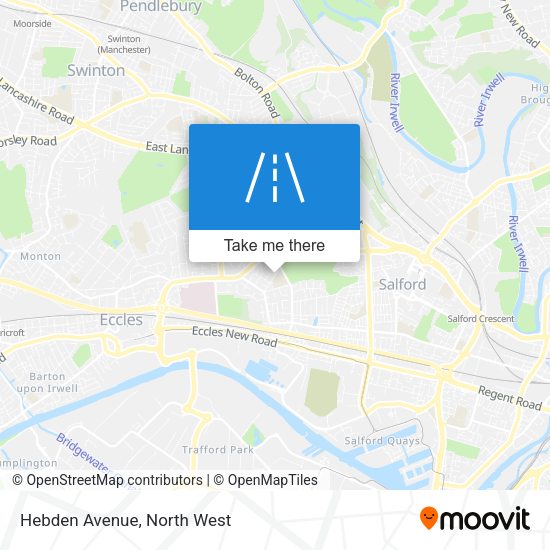 Hebden Avenue map