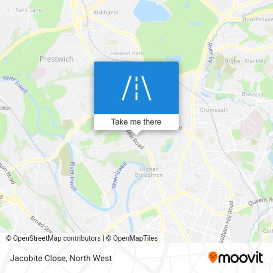 Jacobite Close map