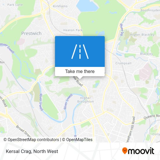 Kersal Crag map