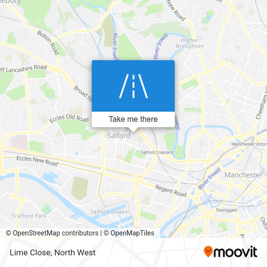 Lime Close map