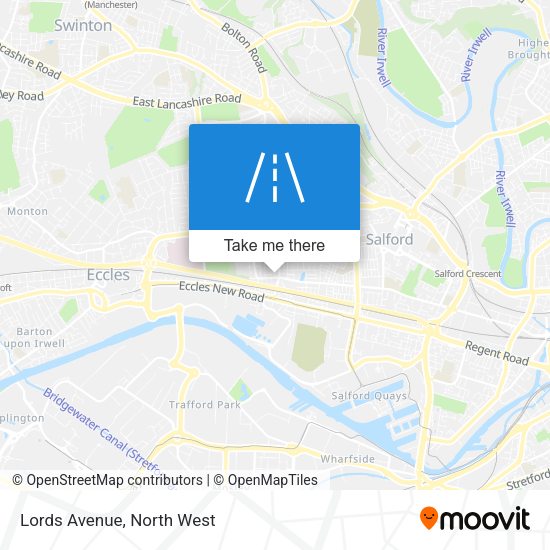 Lords Avenue map