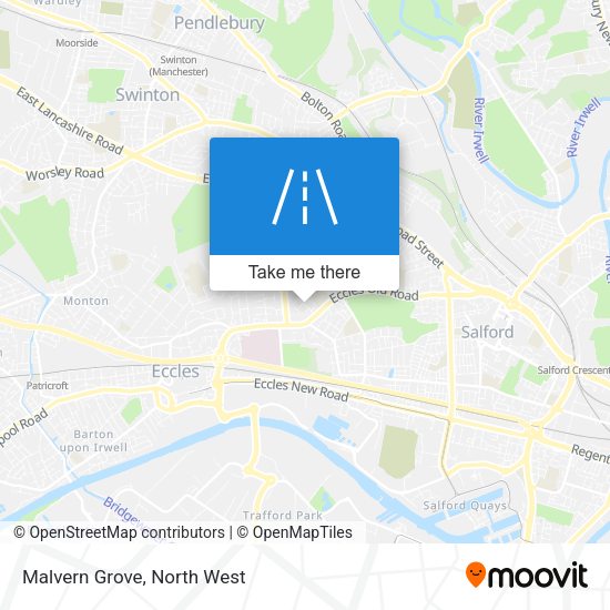 Malvern Grove map