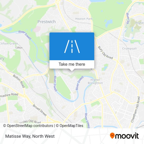 Matisse Way map