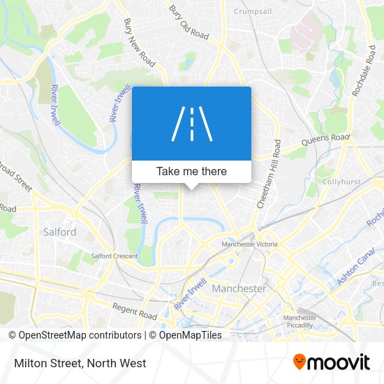 Milton Street map