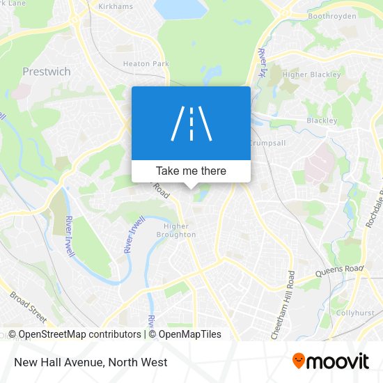 New Hall Avenue map