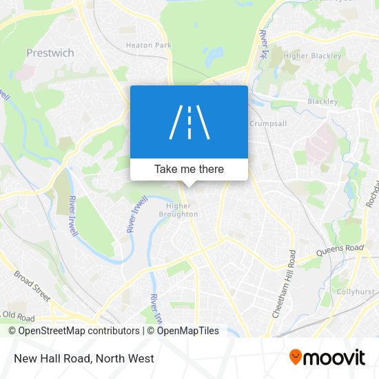 New Hall Road map