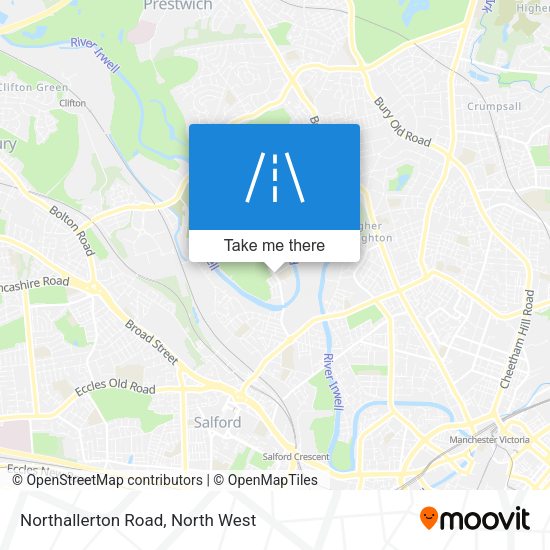 Northallerton Road map