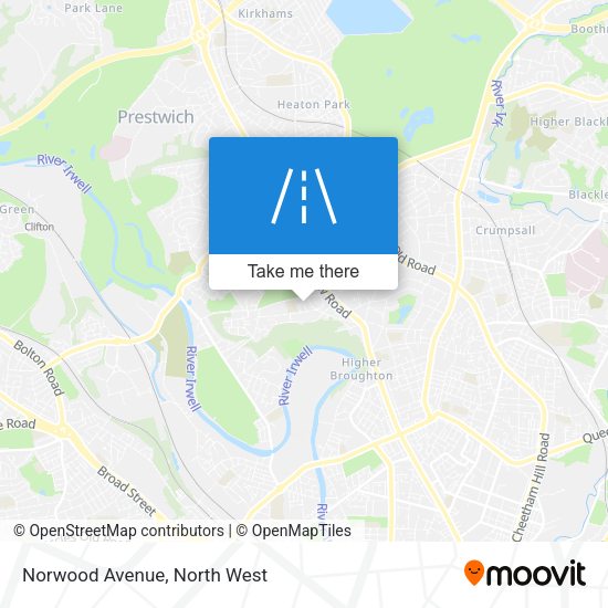 Norwood Avenue map