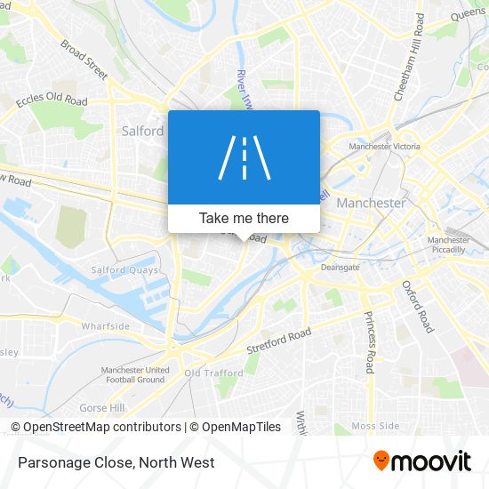 Parsonage Close map