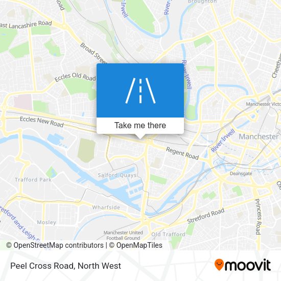 Peel Cross Road map