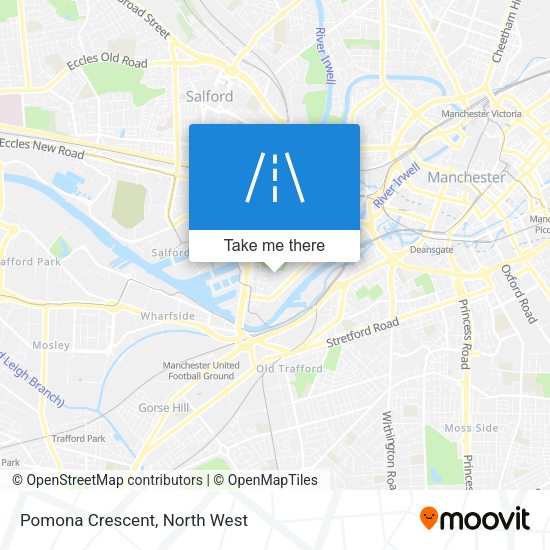 Pomona Crescent map