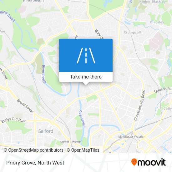Priory Grove map