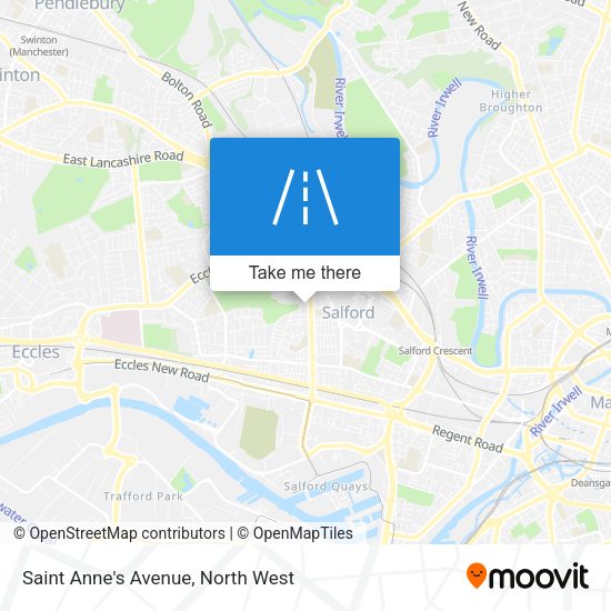 Saint Anne's Avenue map