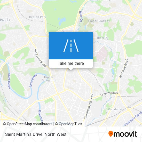 Saint Martin's Drive map