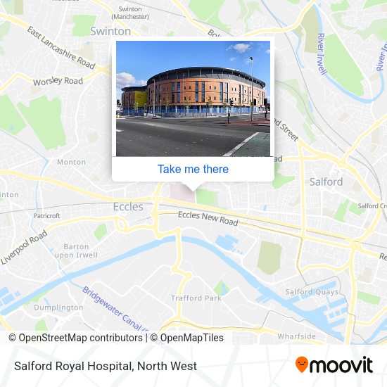 Salford Royal Hospital map