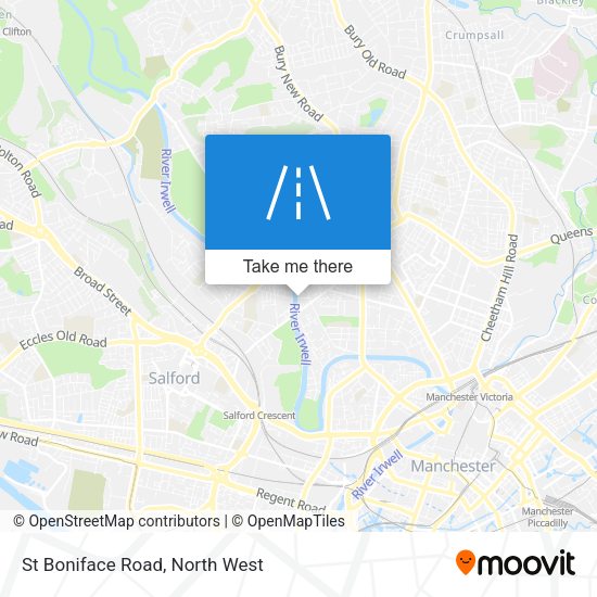 St Boniface Road map
