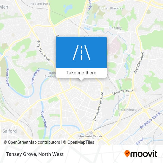 Tansey Grove map