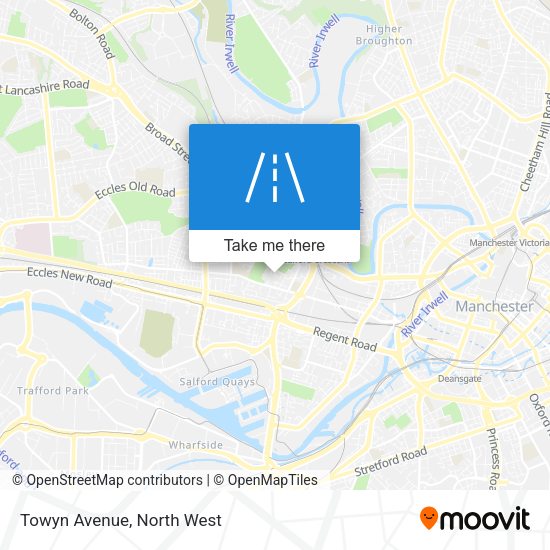 Towyn Avenue map